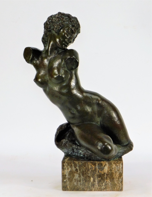 ERNST SEGER BRONZE SCULPTURE OF