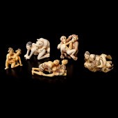 Erotic Japanese Ivory Carvings