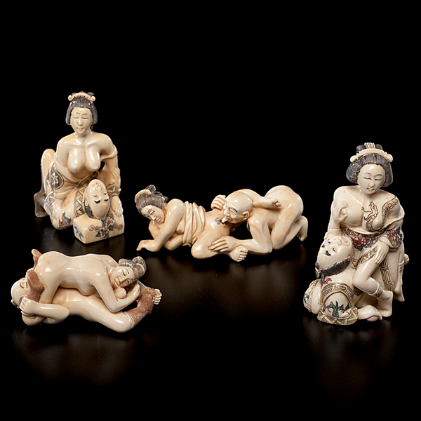 Erotic Japanese Ivory Carvings