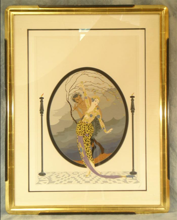 Erte, 1892-1990, serigraph, Woman