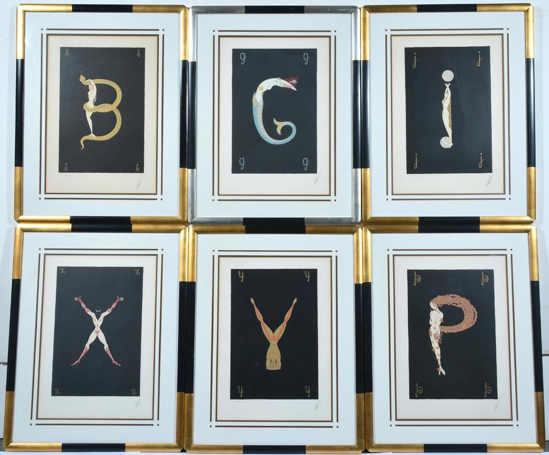 ERTE  6 LETTERS FROM THE ALPHABET
