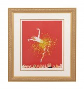 ERTE 'APPLAUSE' ON RED BACKGRO