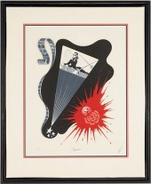 ERTE ART DECO ZODIAC SERIGRAPH