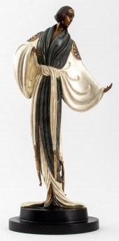 ERTE "BELLE DE NUIT" PATINATED