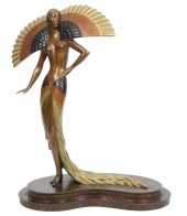 ERTE BRONZE ART DECO FIGURINE