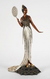 ERTE BRONZE "FEDORA" SCULPTURE