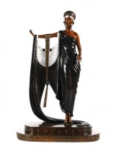 ERTE BRONZE "GLAMOUR" SCULPTUR
