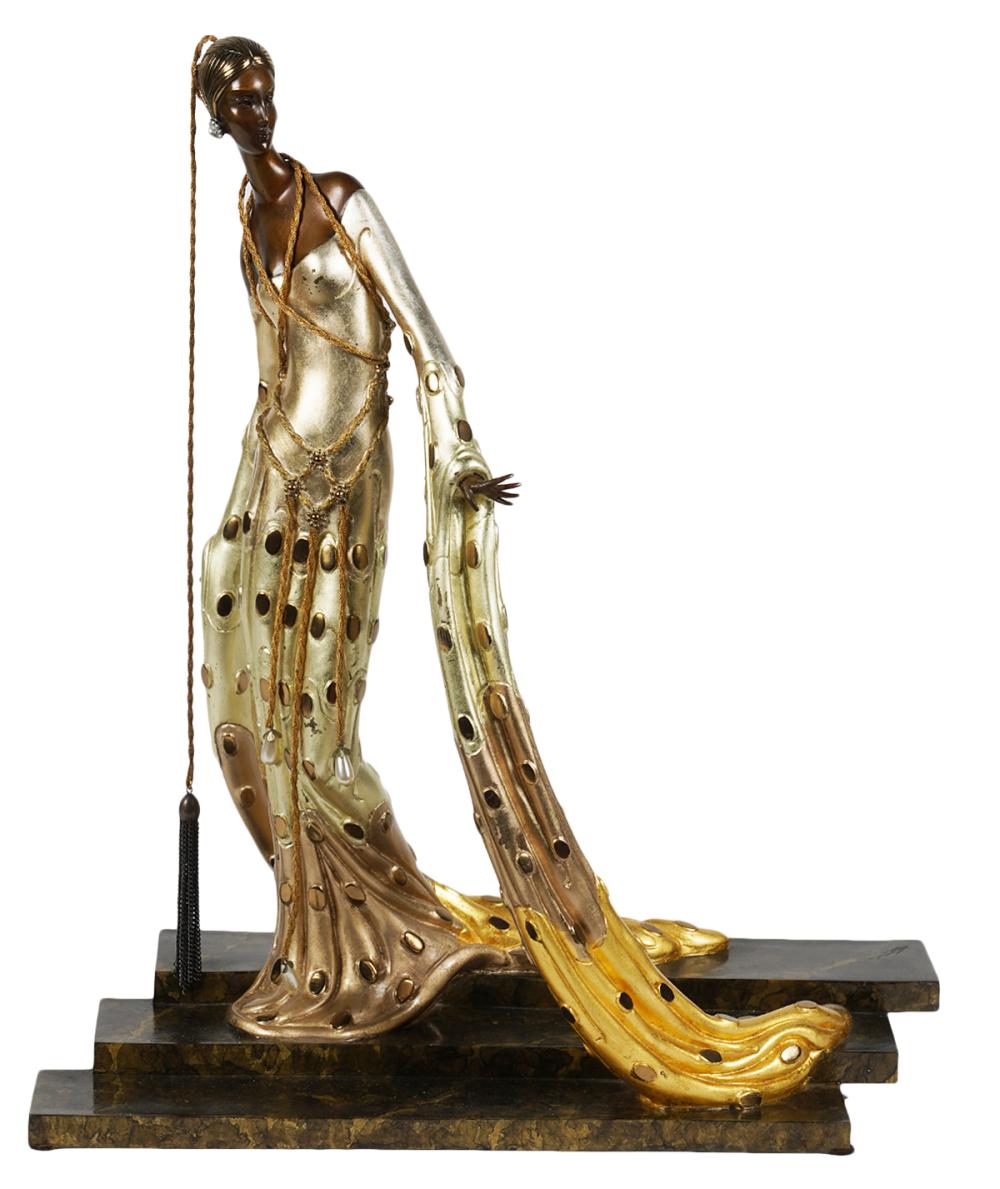 ERTE BRONZE 'MELISANDRE' GILT