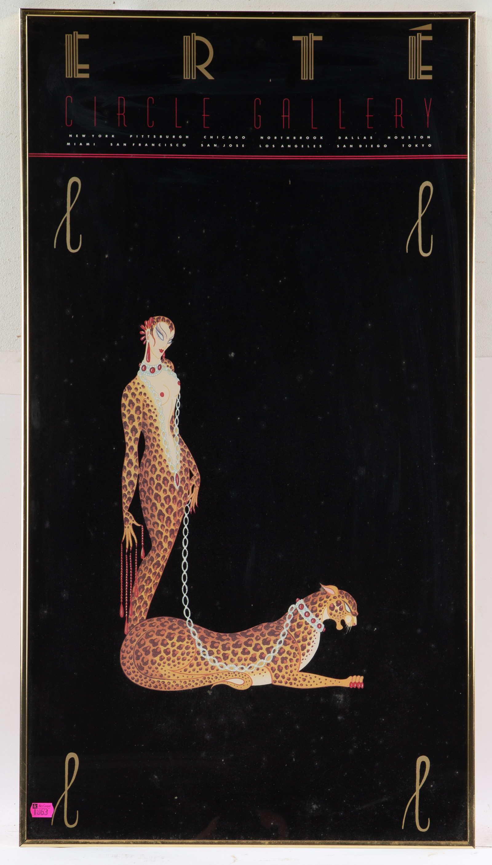 ERTE CIRCLE GALLERY POSTER 36 1/2 x