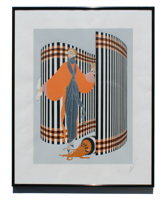 ERTE ''COCQUETTE'' SERIGRAPH: Woman