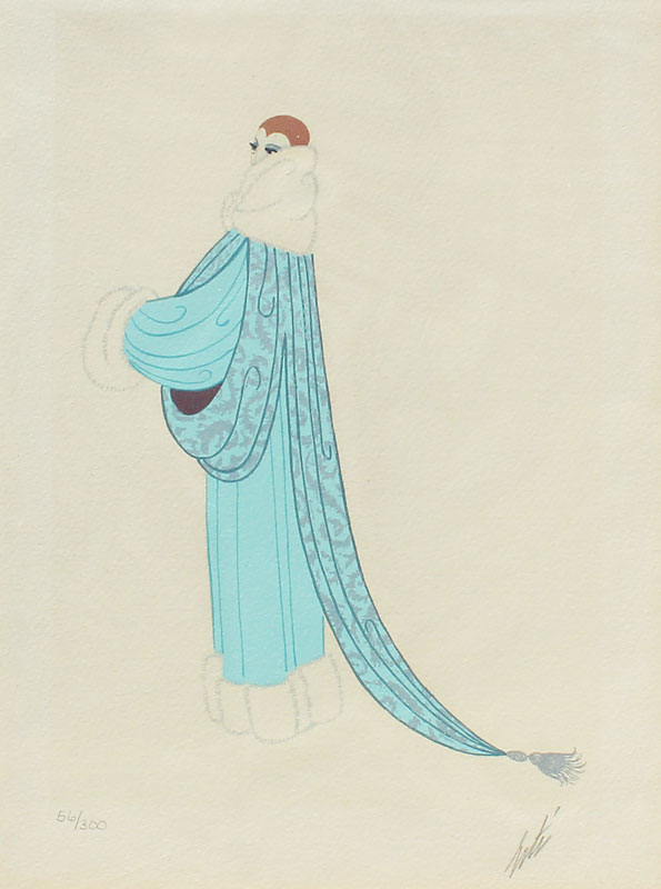 ERTE ''ELEGANCE'' COLOR LITHOGRAPH: