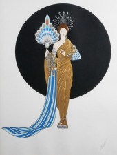 ERTE EMBOSSED SERIGRAPH GODDES