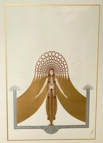 ERTE FOIL EMBELLISHED SERIGRAPH