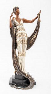 ERTE "LA COQUETTE" BRONZE SCUL