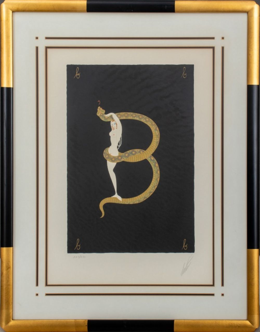 ERTE "LETTER B" BEAUTY & BOA