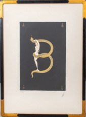 ERTE "LETTER B" BEAUTY & BOA S