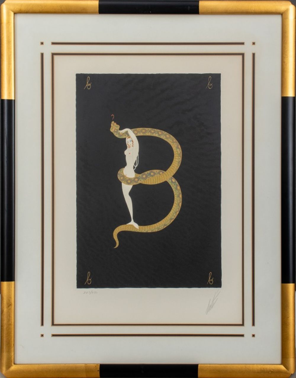 ERTE "LETTER B" BEAUTY & BOA