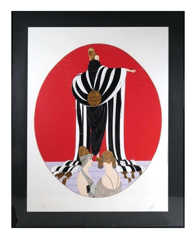 ERTE LITHGRAPH MONACOLarge framed