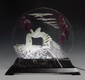 ERTE LUMINAIRE: Depicts a maid