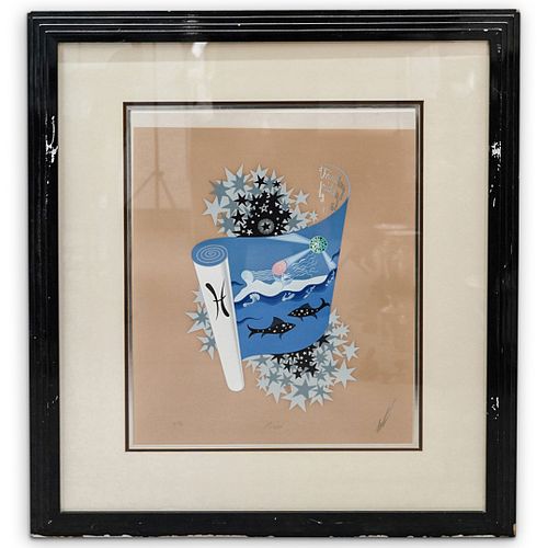 ERTE "PISCES" SERIGRAPHDESCRIPTION: