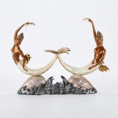 ERTE "SIRENS" POLYCHROME BRONZ