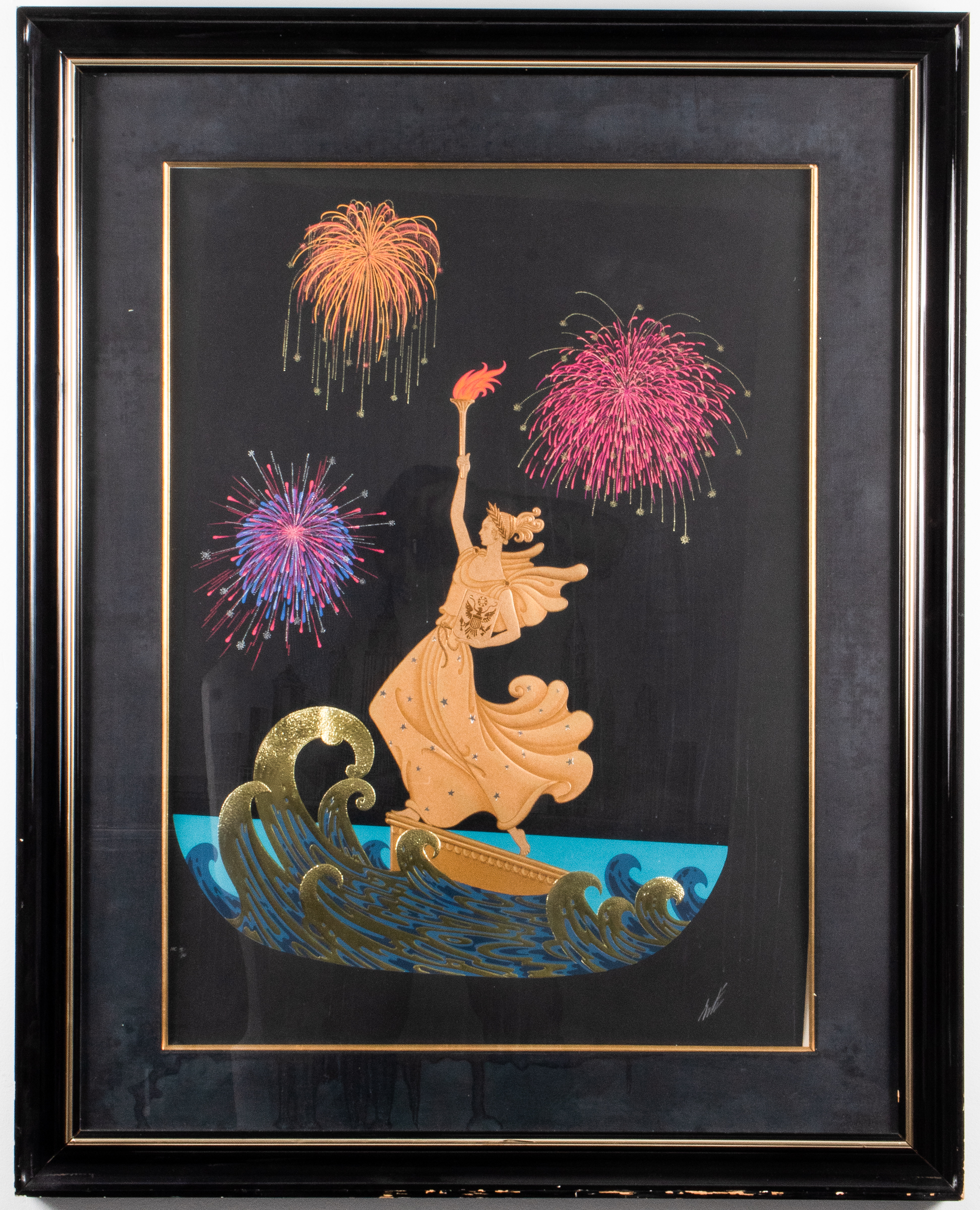 ERTE "STATUE OF LIBERTY" EMBOSSED