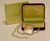 ERTE STERLING & 14K DIAMOND NE