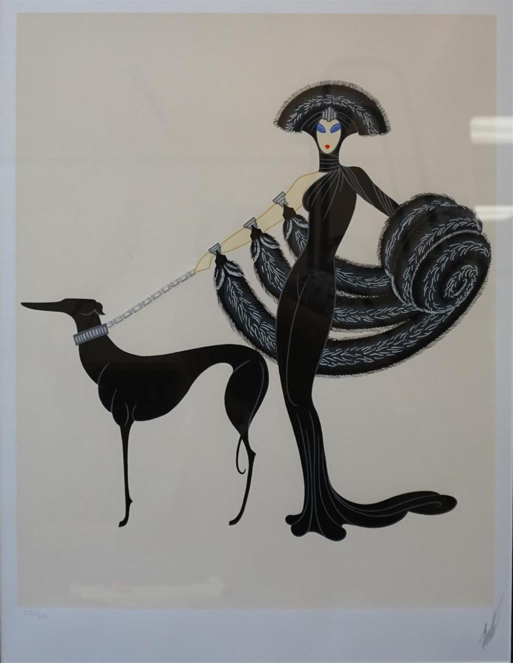 ERTE, SYMPHONY IN BLACK, SERIGRAPH,