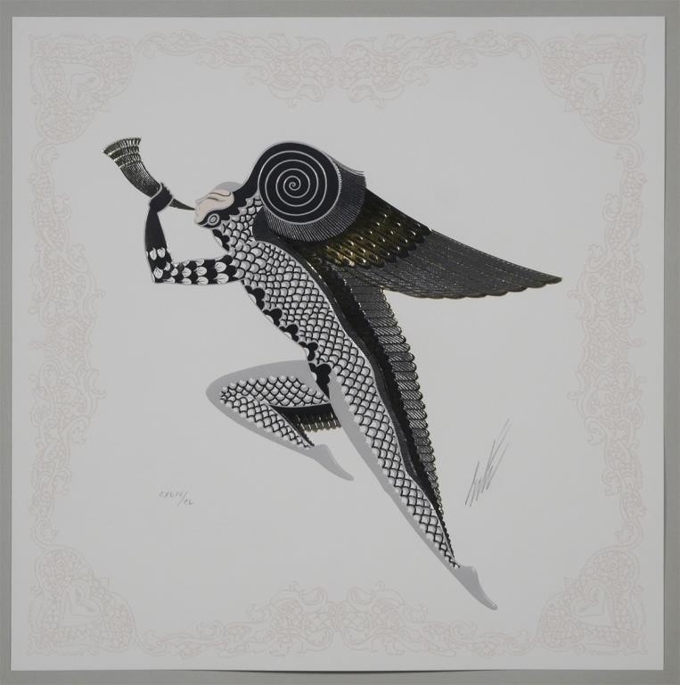 ERTE, ZEPHYR GOLD, SIGNED