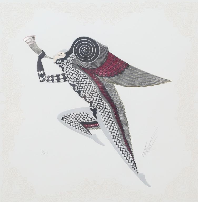 ERTE ZEPHYR II SERIGRAPH ON