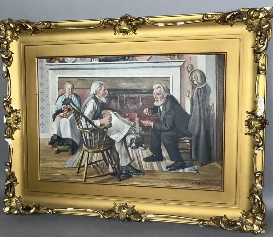 E.S. REESER OIL ON CANVASca.