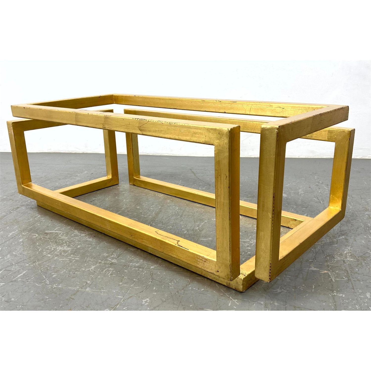 Esheresque Gilt Iron and Glass