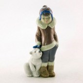 ESKIMO BOY WITH PET 1005238 -