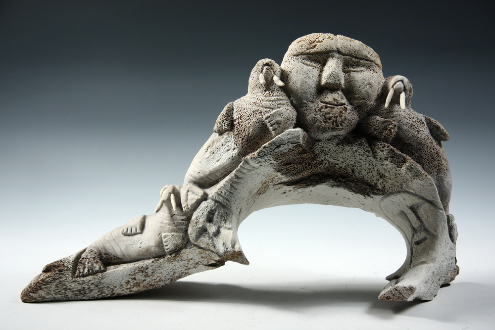 ESKIMO CARVING - 'Animals' by
