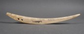 ESKIMO INUIT SCRIMSHAW WALRUS