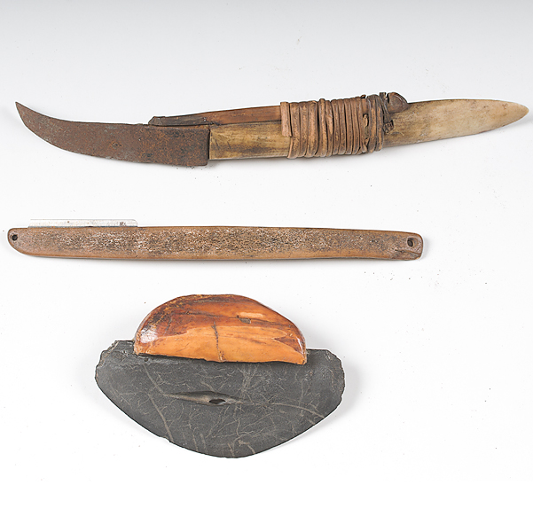 Eskimo Knives and Ulu lot of 3