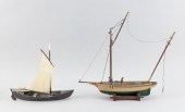 ESKIMO-MADE BOAT MODEL TOGETHE