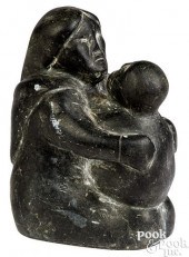 ESKIMO POINT CARVED STONE WOMA