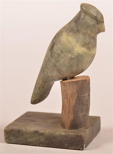 ESKIMO STONE AND WOOD CARVED SONG