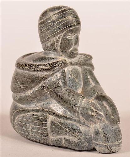 ESKIMO STONE CARVING OF A PARKA