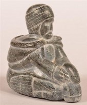 ESKIMO STONE CARVING OF A PARK