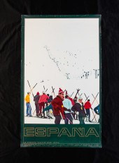 ESPANA SKIING TRAVEL POSTER. M