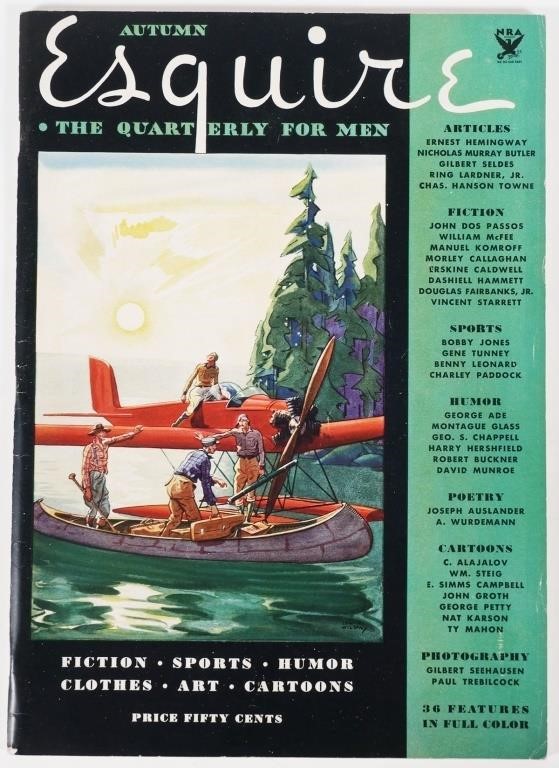 ESQUIRE MAGAZINE, ISSUE #1,