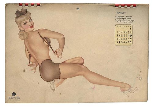 ESQUIRE PIN-UP CALENDARVargas,
