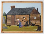 ESSIE WARD FOLK ART PAINTING A