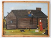 ESSIE WARD FOLK ART PAINTING A