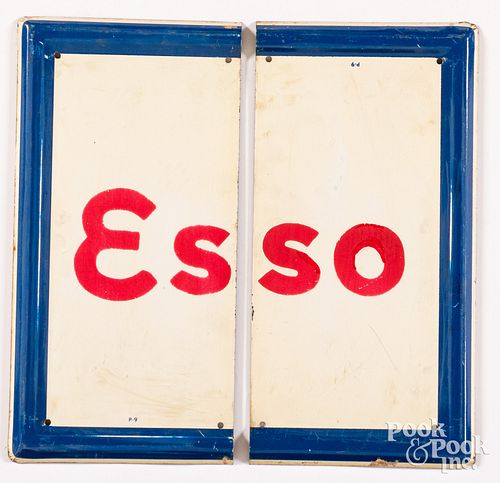 ESSO TIN TRADE SIGN, IN TWO