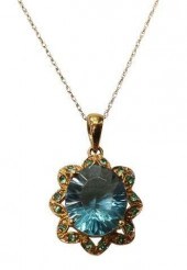 ESTATE 10KT GOLD & GEMSTONE PE