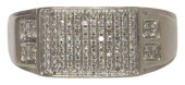 ESTATE 10KT WHITE GOLD PAVE-SE