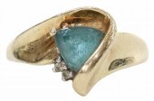 ESTATE 10KT YELLOW GOLD & TRIL